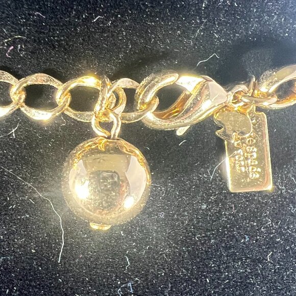 Kate Spade Rosy Posies floral pink chain link statement necklace - Picture 6 of 6